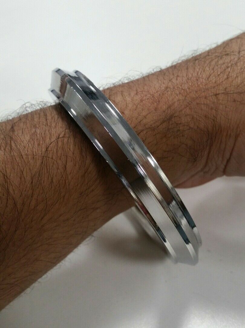 Extra Thick STAINLESS STEEL CHUNKY Sikh Singh is Bling WARRIOR Collar Kara B5
