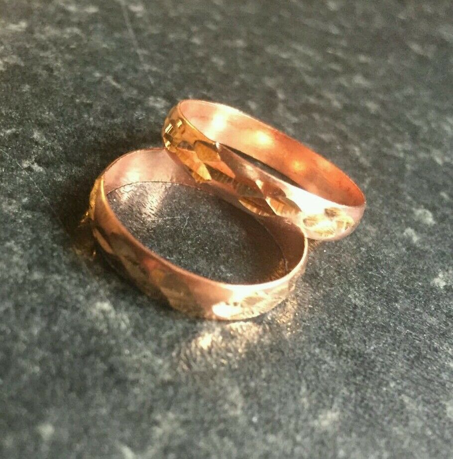 Evil Eye Protection Amulet Pure Copper Punjabi Hindu Sikh Ring Cut Design Challa