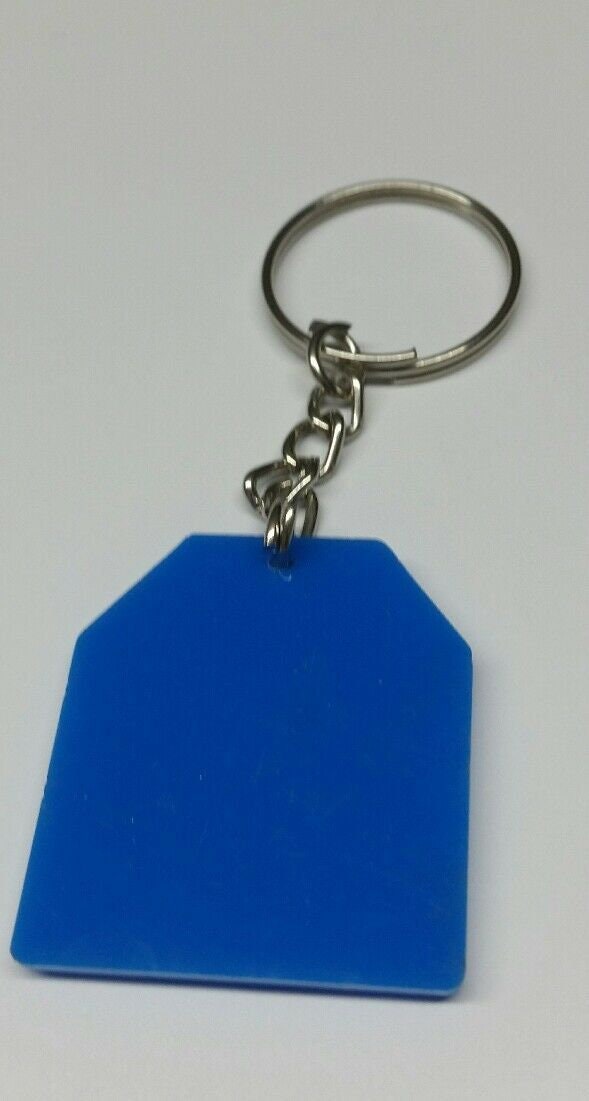 Sikh religion kaur punjabi surname acrylic blue key ring punjabi key chain h