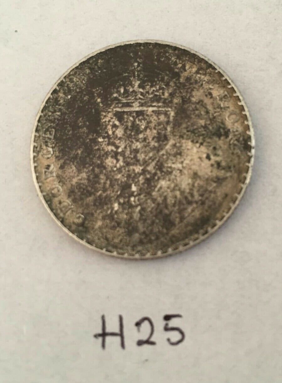 Antique fine silver one rupee british india 1912 king george coin h25 uncleaned