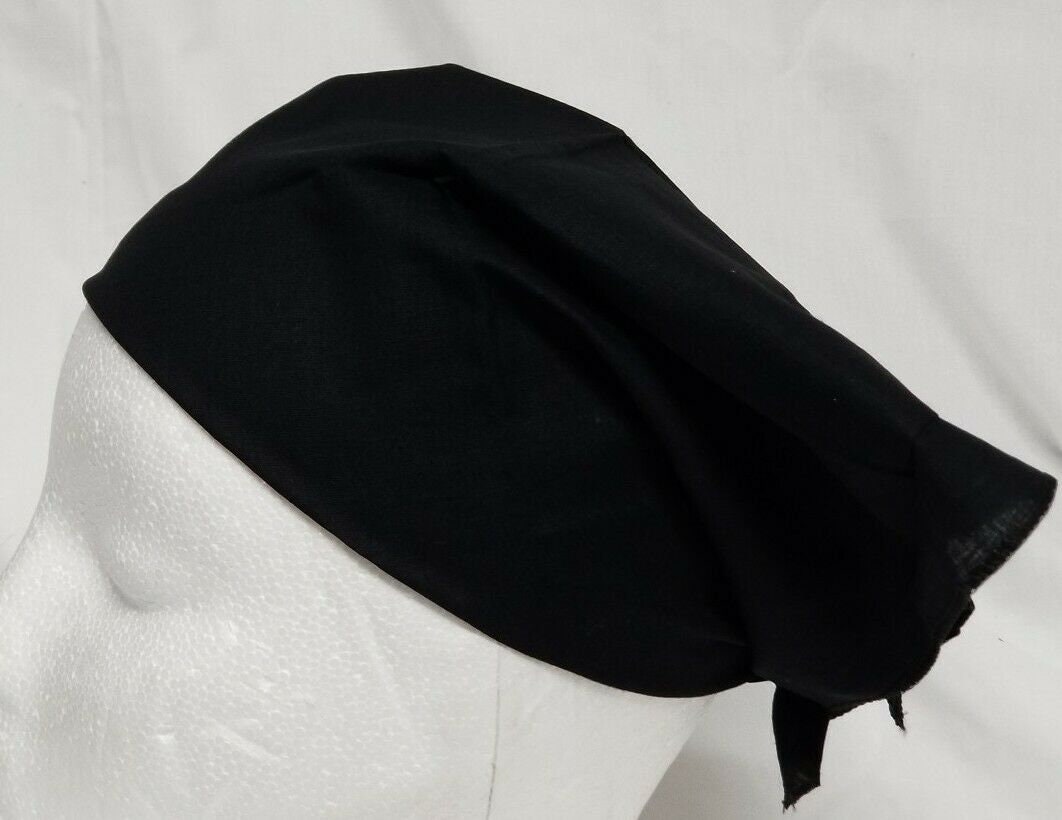 Black Sikh Rumal Head Wrap Bandana Punjabi Cotton Head Cover Roomal New Unisex UK