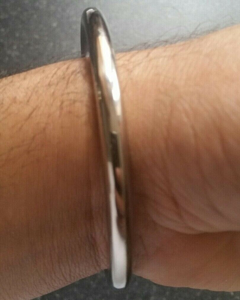 Stainless Steel Kara Sikh Kada Smooth Traditional Punjabi Karha Kakar Bangle A1R unisex Singh Kaur Bracelet Round Panjabi Desi Fashion Jatt