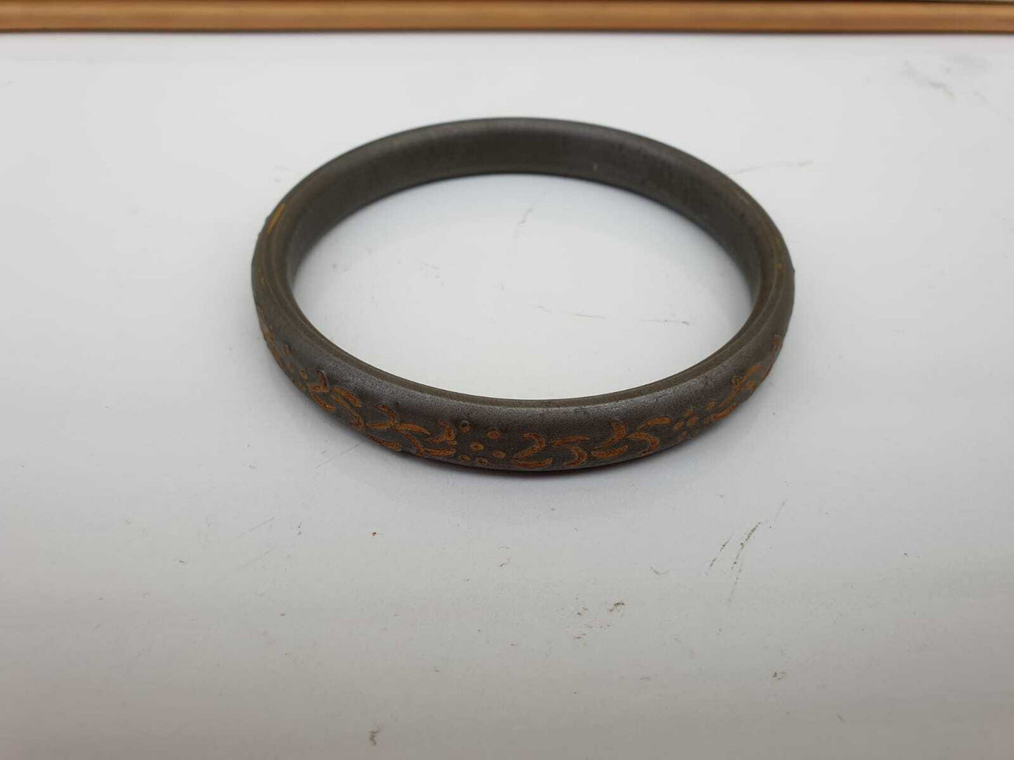 Sarbloh Iron Kara Smooth Round Engraved Sikh Kada Singh Kaur Khalsa Bangle S23K Handmade Karra design