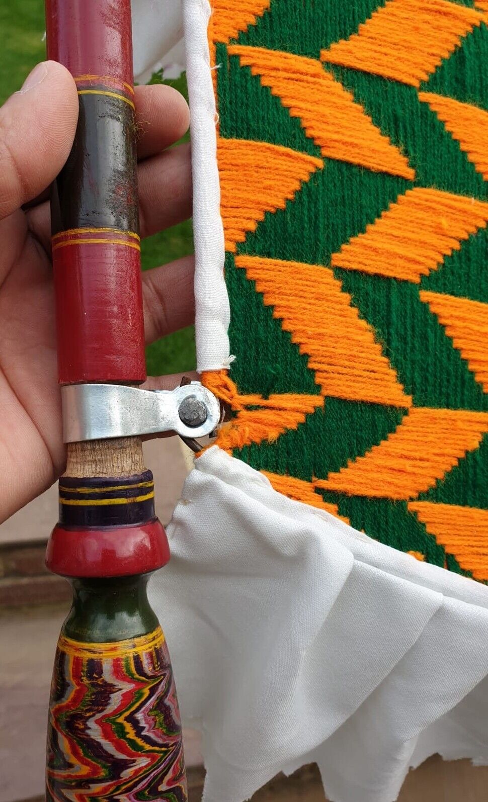 Hand Made Traditional Punjabi Pakhi Woven with Wool Culture Traditional Panjab M