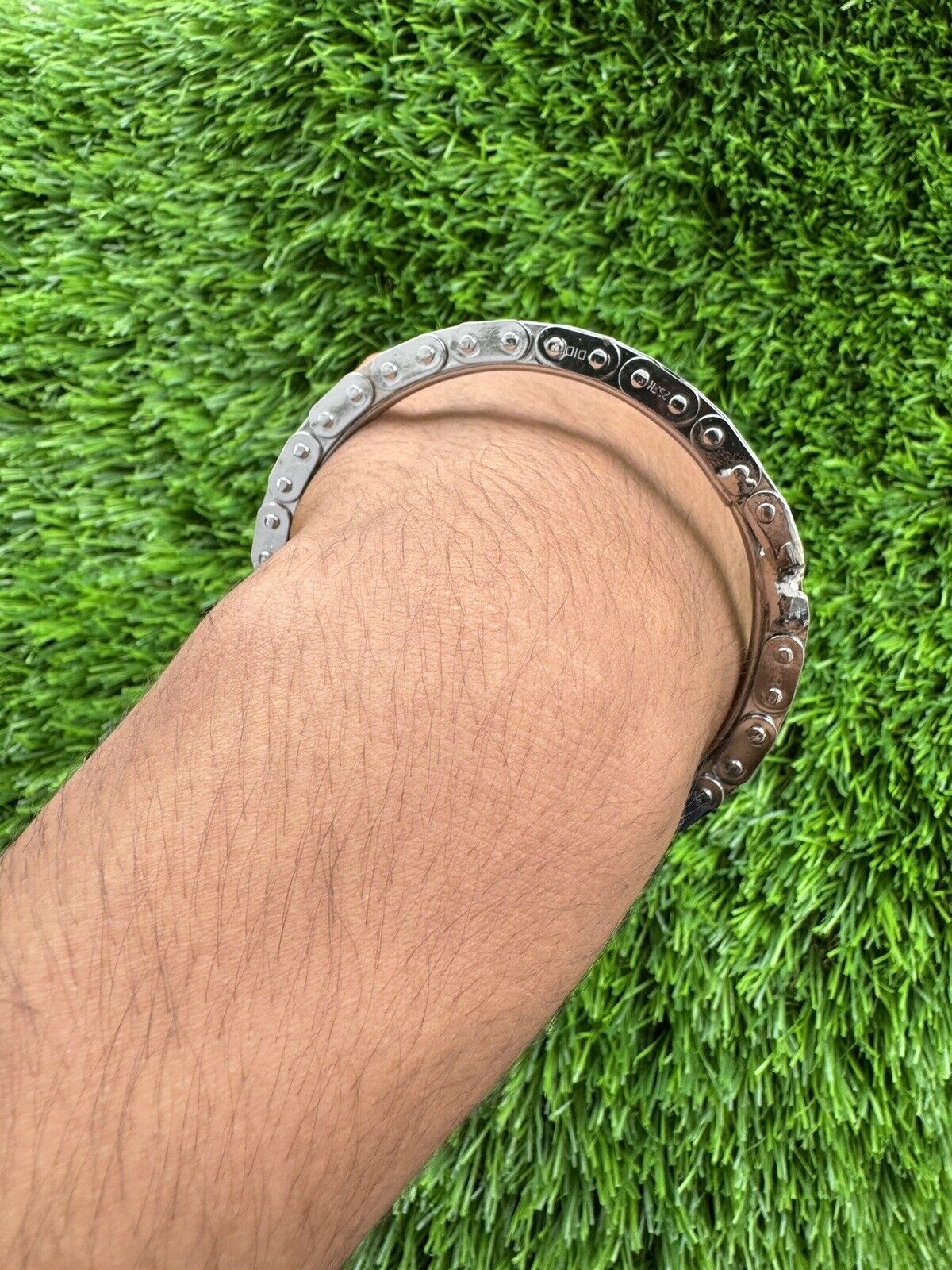 Chain Kara Chrome Plated Steel Sikh Singh Khalsa Kara Punjabi Kada Bracelet OF6