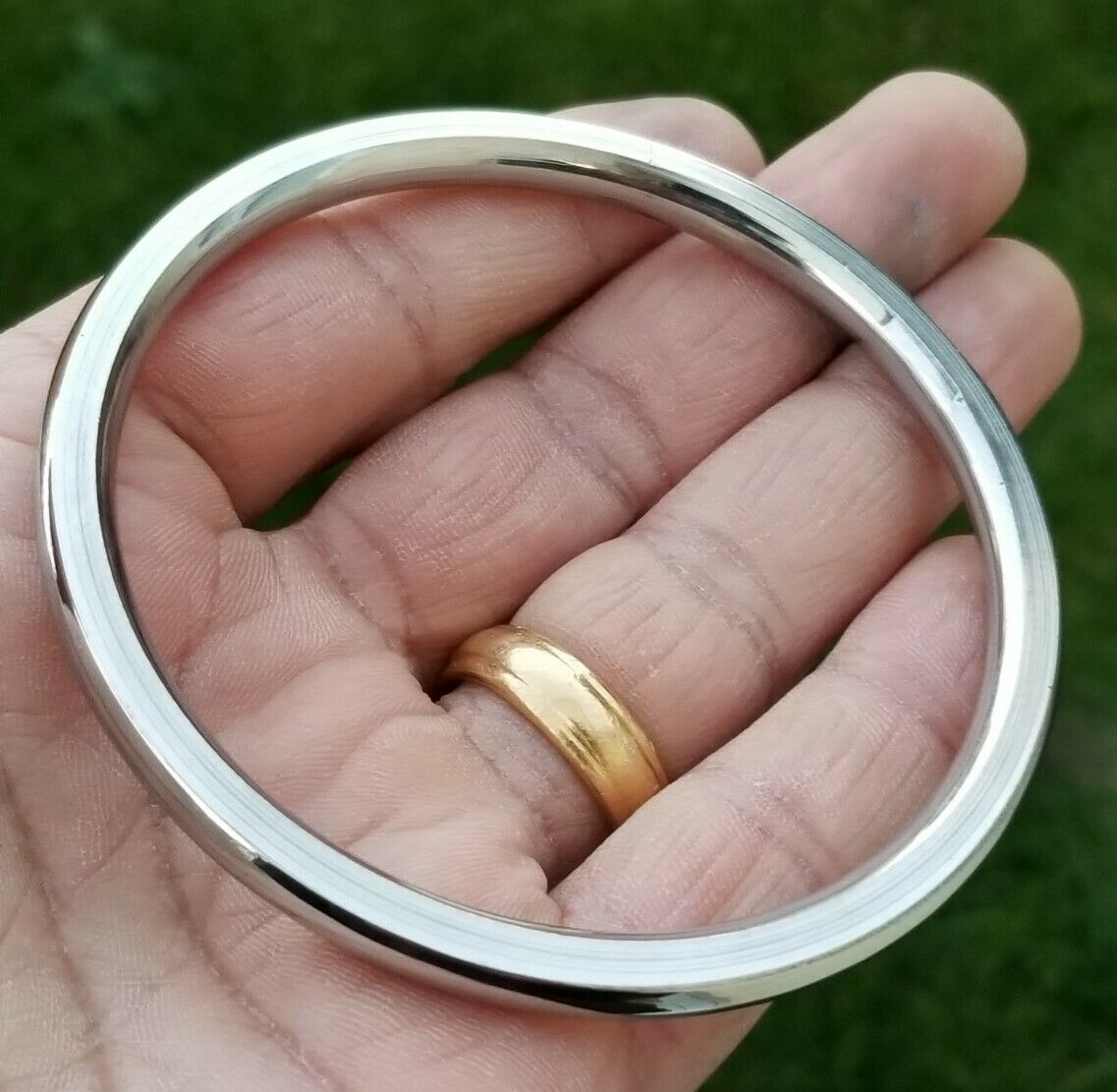 Stainless Steel Sikh Kara Smooth Punjabi Singh Kaur Khalsa Kada Bracelet Gift G8K Karrha Karray Bangle Panjabi