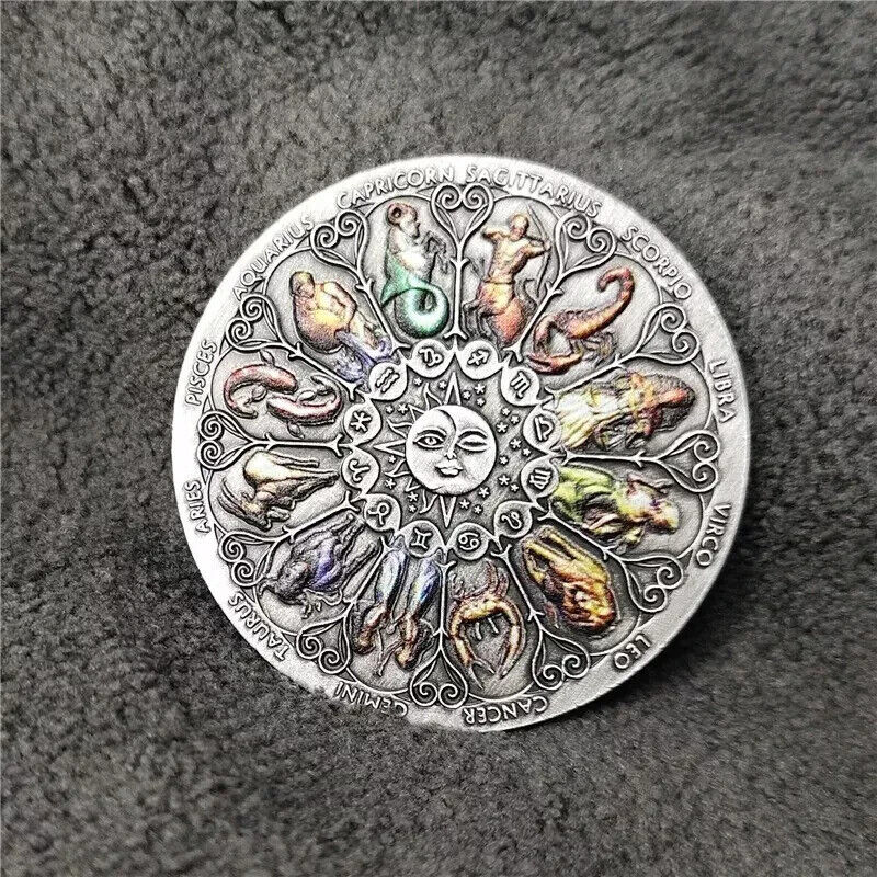 Rashifal 12 Star Signs Horoscope Good Luck Evil Eye Protection Hindu Mantra Coin