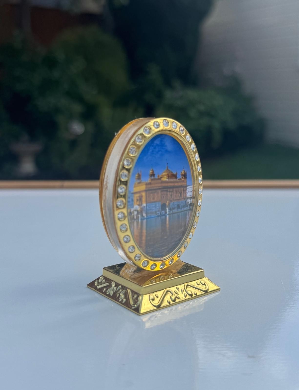 Sikh Car Stand Golden Temple Harmandir Sahib Baba Nanak Home Vehicle Decor RRRE