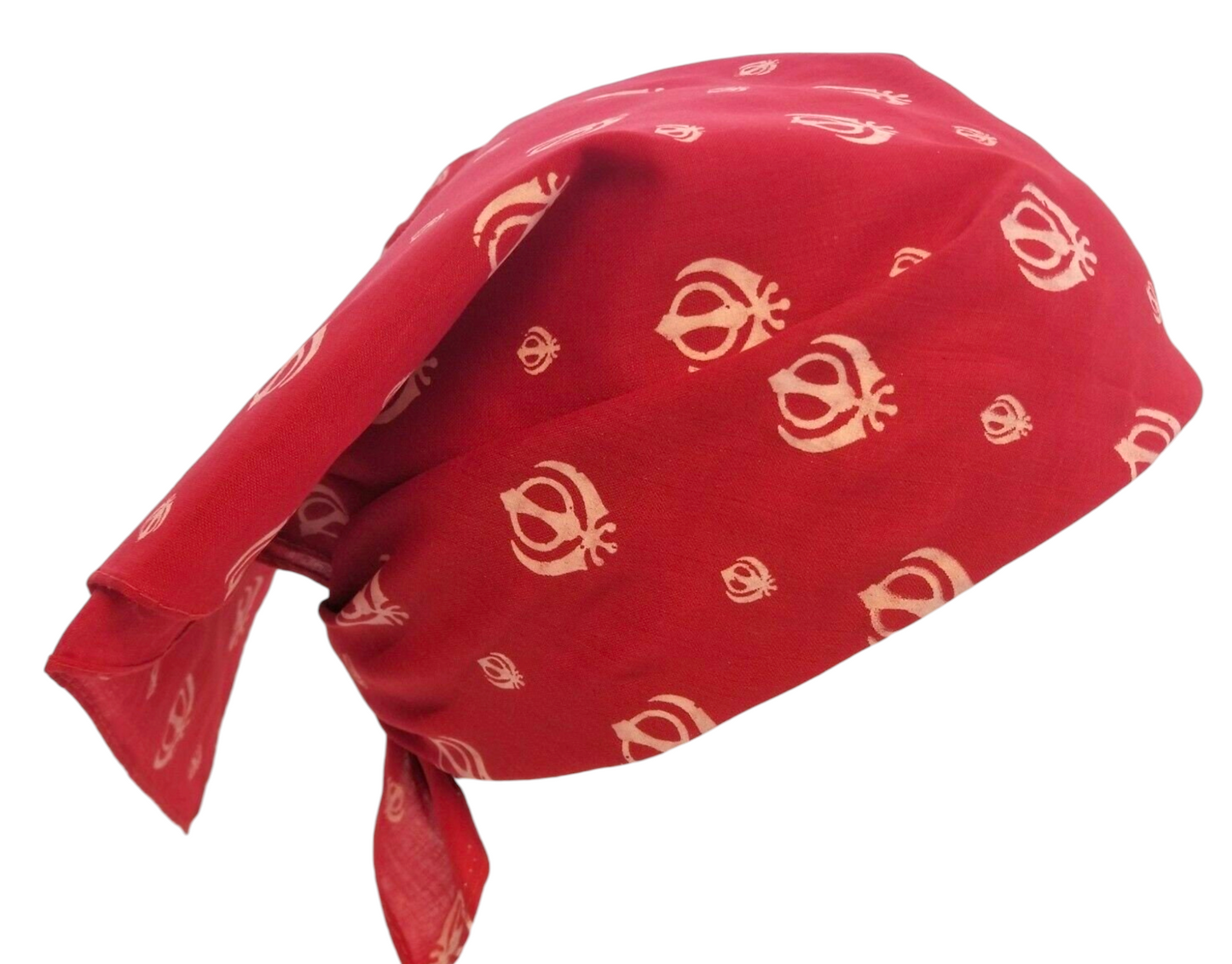 Sikh Maroon Red Rumal Khand Cotton Head Wrap Cover Bandana Wedding Unisex New