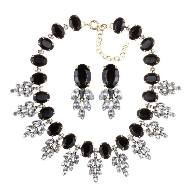 2025 New Luxury Crystal Rhinestone Collar Choker Necklace Women Indian Ethnic Statement Maxi Big Bib Necklace Wedding Jewelry