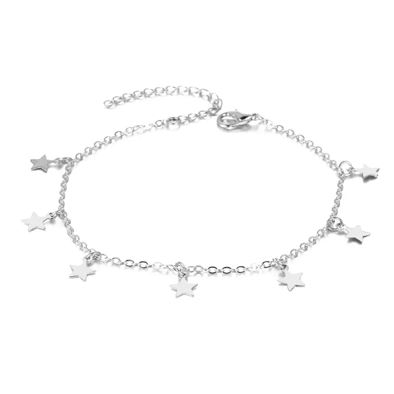 Vienkim Star Pendant Anklet Foot Chain Summer Yoga Beach Leg Bracelet Charm Anklets Jewelry Gift