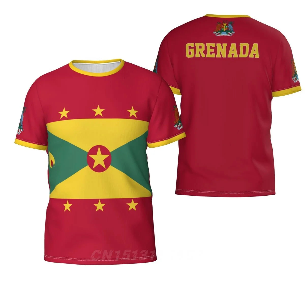 2025 Custom Name Number Grenada Country Flag T-shirts Clothes T shirt Men Women Tees Tops For Fans Gift US Size