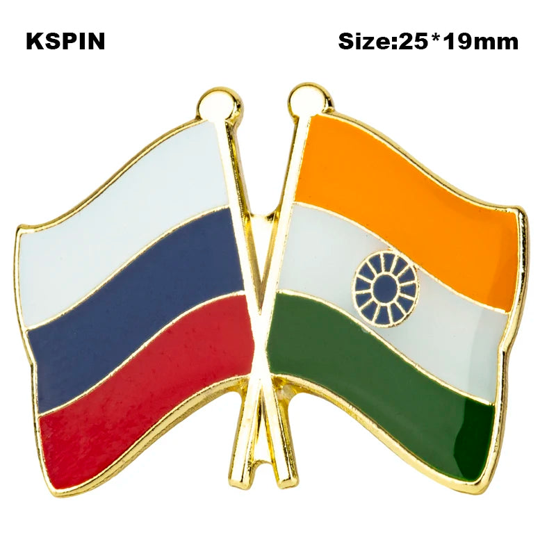 India Flag Laple Pin Badge Brooch