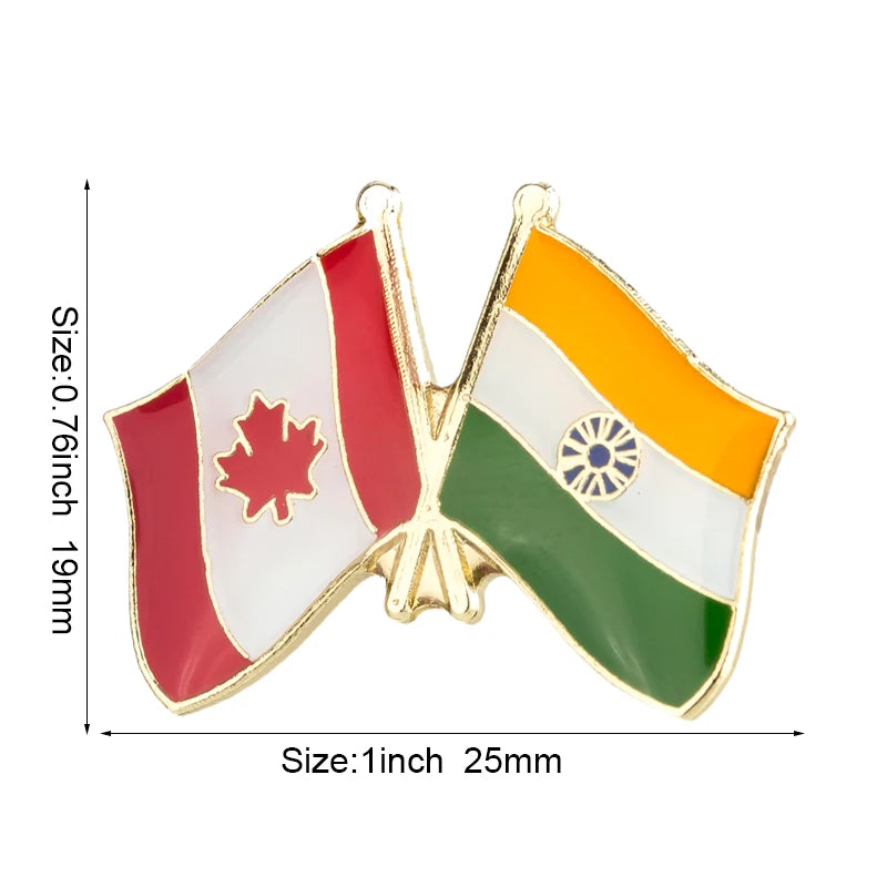 India Flag Laple Pin Badge Brooch
