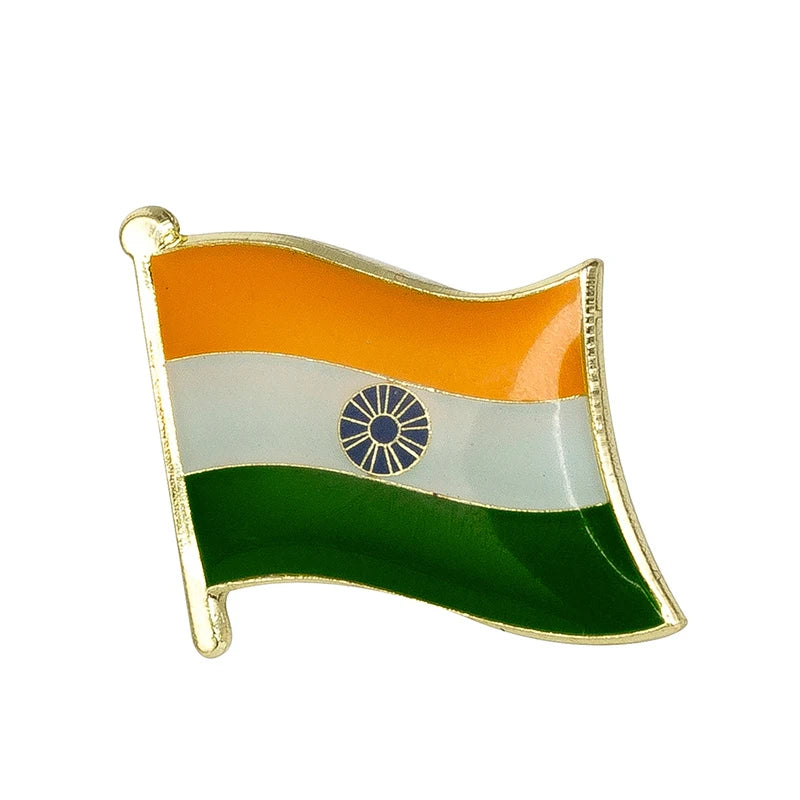 India Flag Laple Pin Badge Brooch