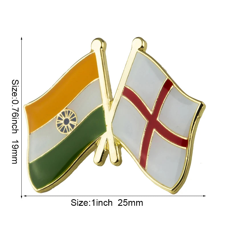 India Flag Laple Pin Badge Brooch