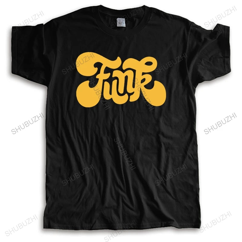 summer t-shirt men brand teeshirt Funk, Cool Music Yellow Quote Men'S Tee -Image By Gyms Fitness Black men t shirt euro size