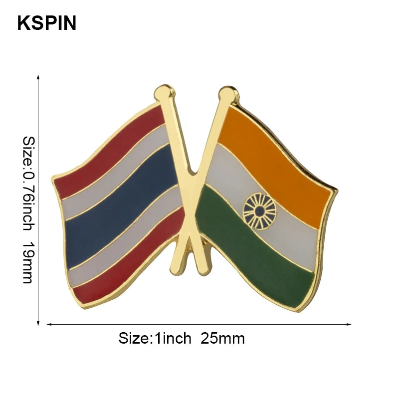 India Flag Laple Pin Badge Brooch