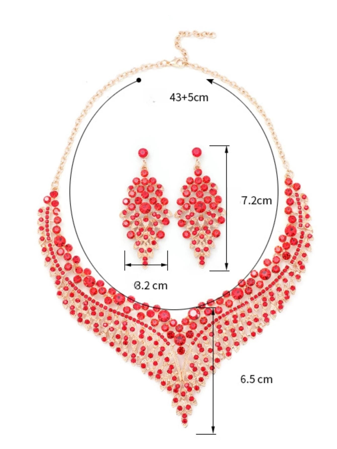 3PC Women's Fashion Star Leaf Dot Necklace Earrings Jewelry Set Wedding Banquet Party Holiday Gift 8884