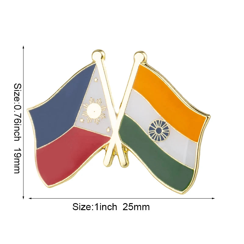 India Flag Laple Pin Badge Brooch