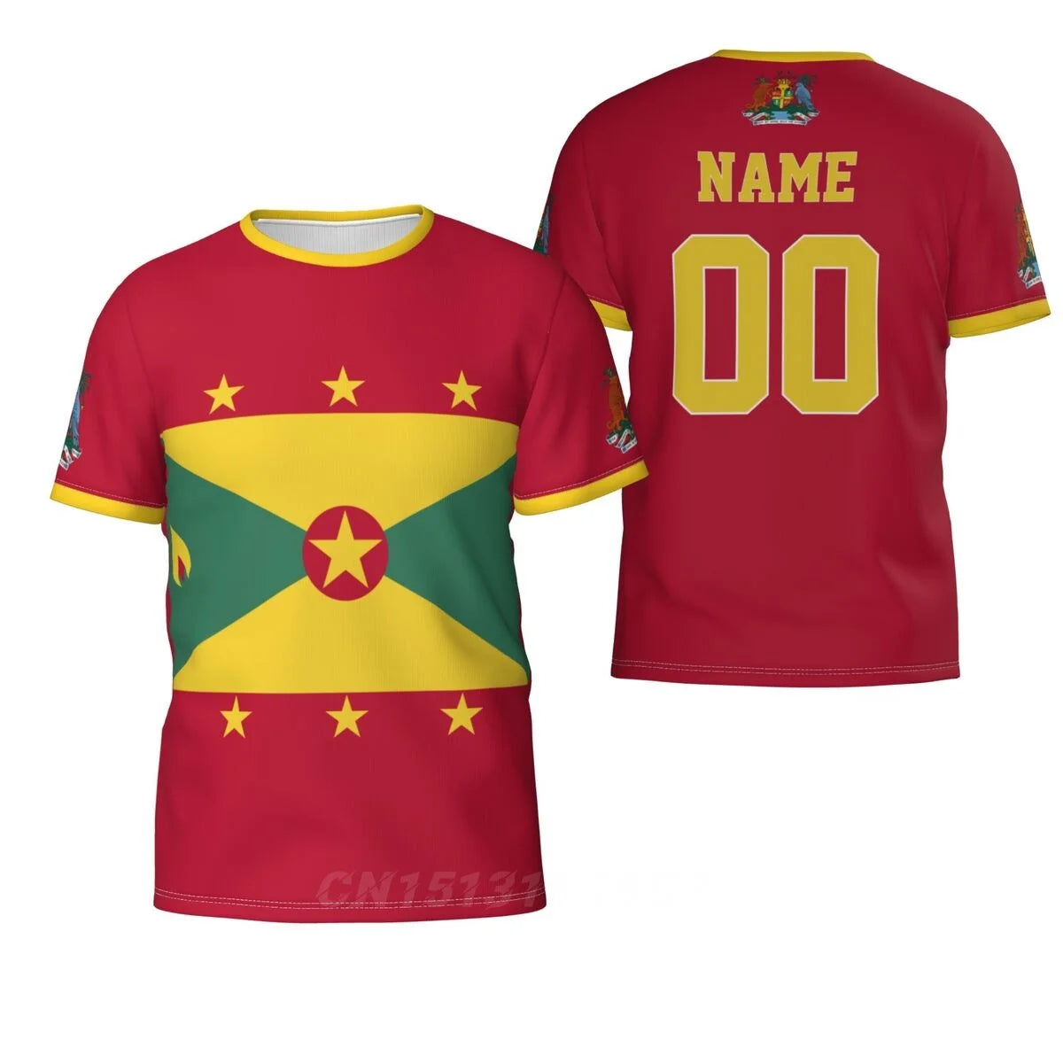 2025 Custom Name Number Grenada Country Flag T-shirts Clothes T shirt Men Women Tees Tops For Fans Gift US Size