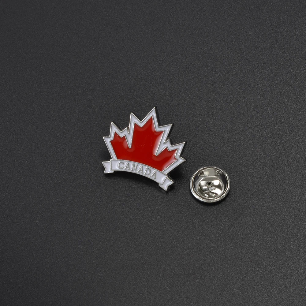 Anniyo (1Piece)Canada Morocco Brooch for Women Men Girls Moroccan Maroc Brooches Jewelry #000167
