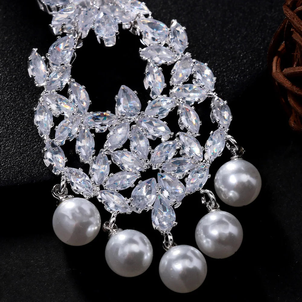 Stonefans Boho Indian Pearl Head Chain Wedding Jewellery Women Fashion 2024 Forehead Accessories Arabian Headpiece Rhinestone