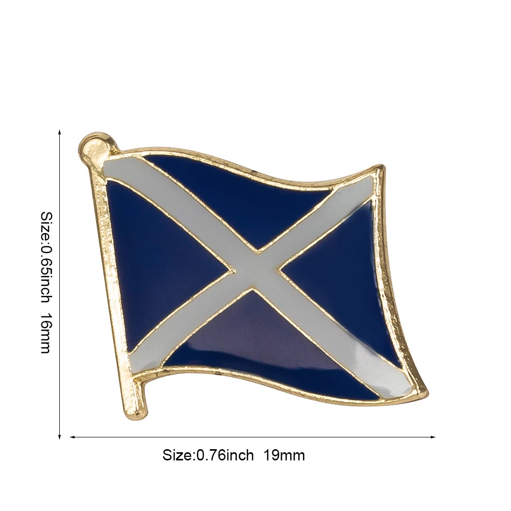 Scotland Flag Laple Pin Badge Brooch