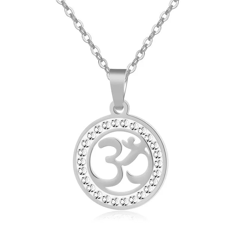 2024 new fashion stainless just yoga outdoor sports pendant necklace temperament everything collarbone chain birthday anniversar