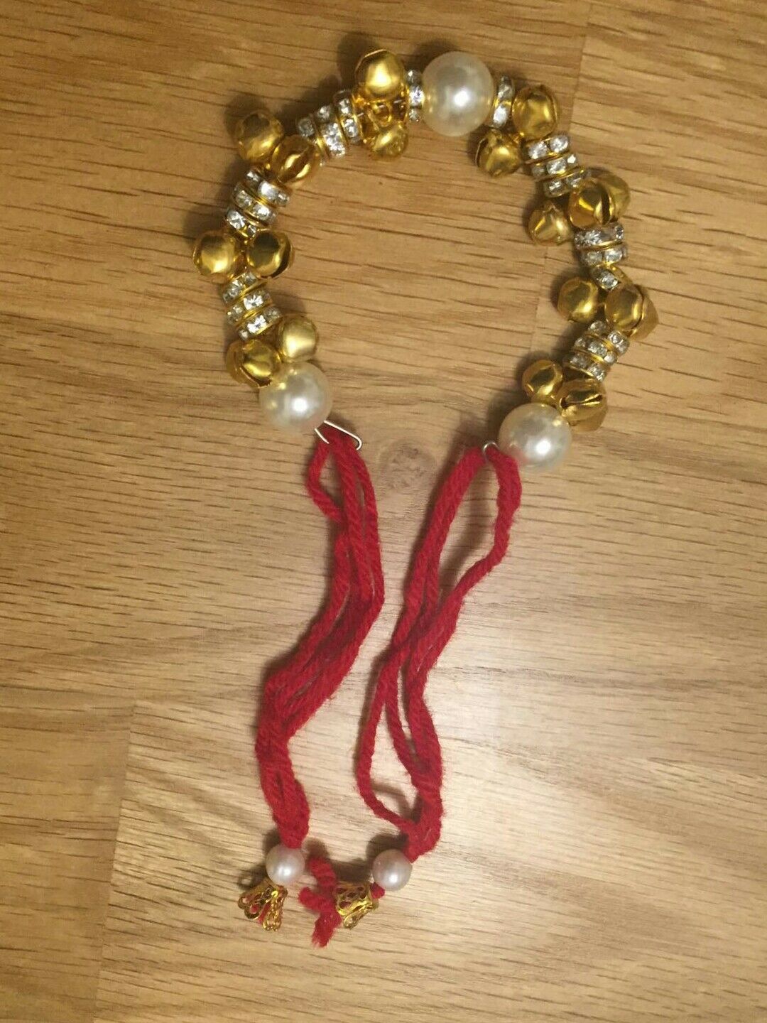 Lucky Hindu Multi dangling bells Stunning Stones Bracelet Protection Amulet E1
