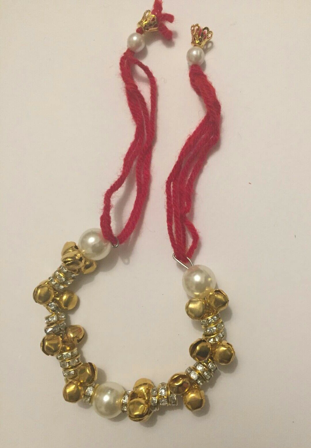 Lucky Hindu Multi dangling bells Stunning Stones Bracelet Protection Amulet E1