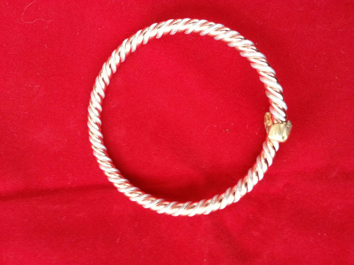 Asht Dhatu Kara Bangle Copper Adjustable Twisted Rope Style Hindu Sikh healing