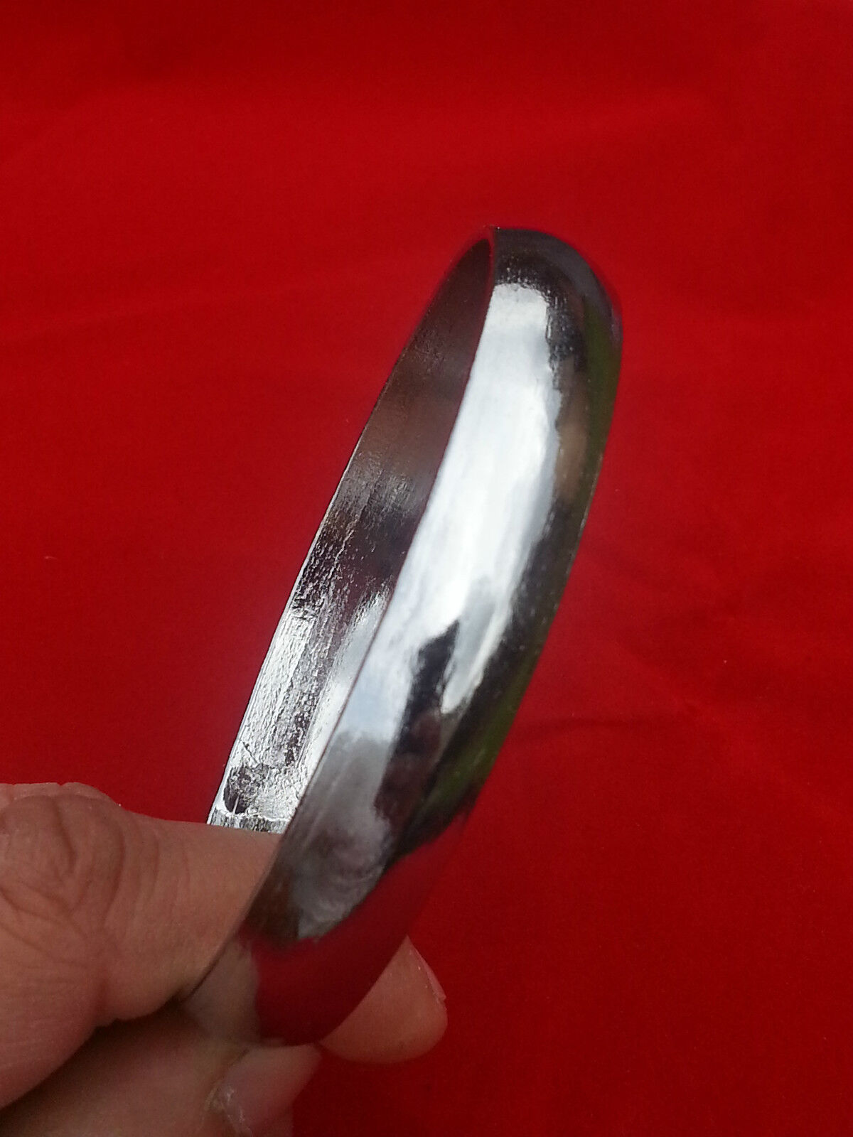 UNISEX Stunning Punjabi Polished Iron Sikh Singh Chunky Plain Kara Bracelet M4