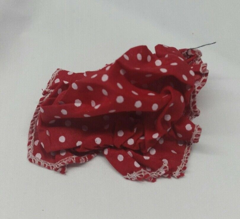 Sikh punjabi red dots kids baby jooda rumal juda head top knot elastic roomal