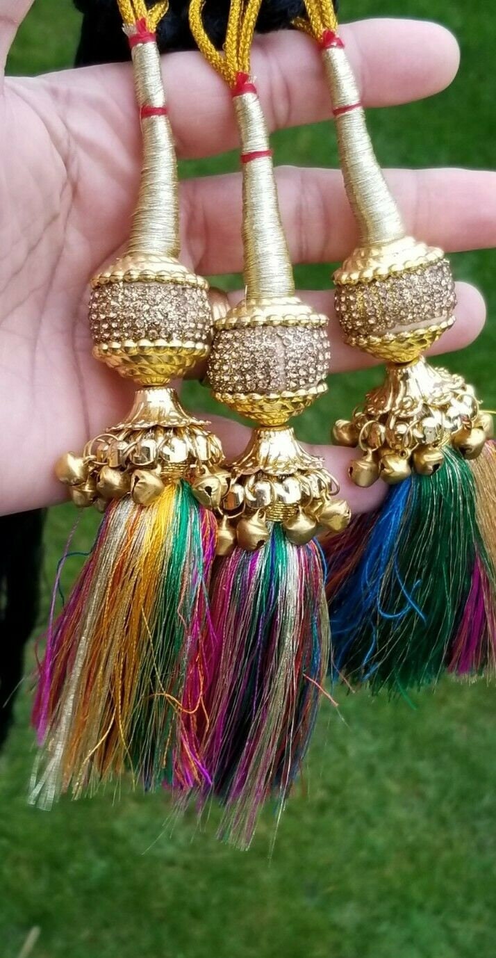 Patiala paranda latkan indian punjabi parandi mehndi jagoo bridal hair braid gg1