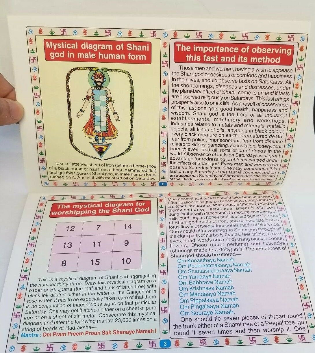 Shanivar vrata katha aarti yantara evil eye protection good luck book english ab