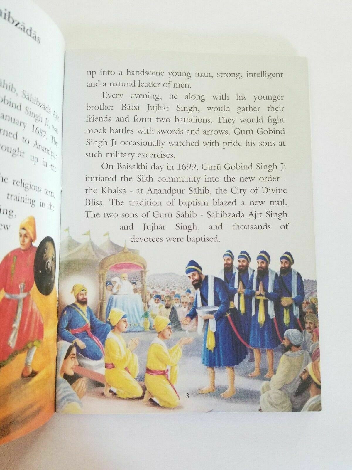 Sikh singh kaur khalsa kids stories the four sahibzadas story book english b54