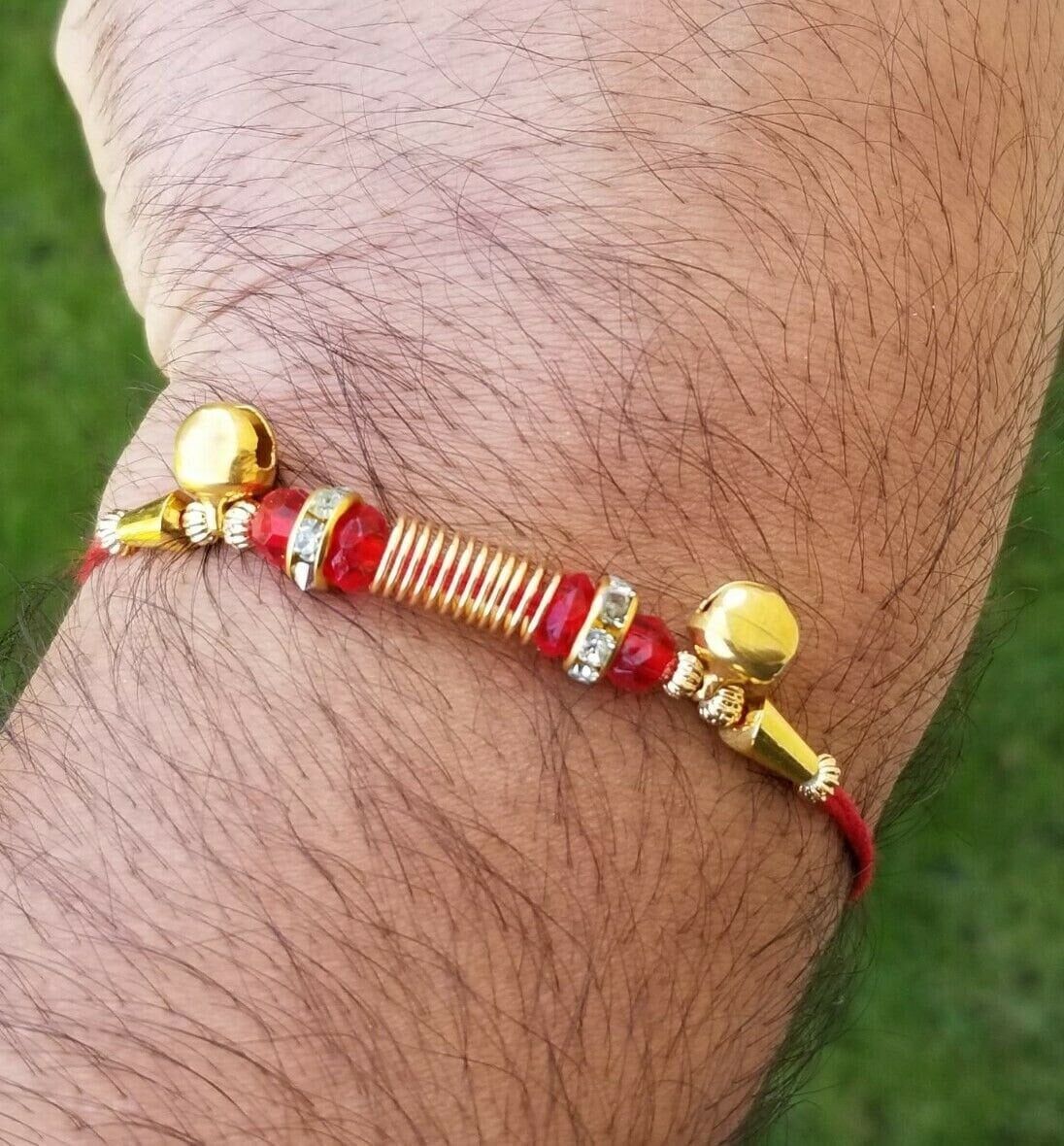Hindu red thread evil eye protection stunning bracelet luck talisman amulet fg15