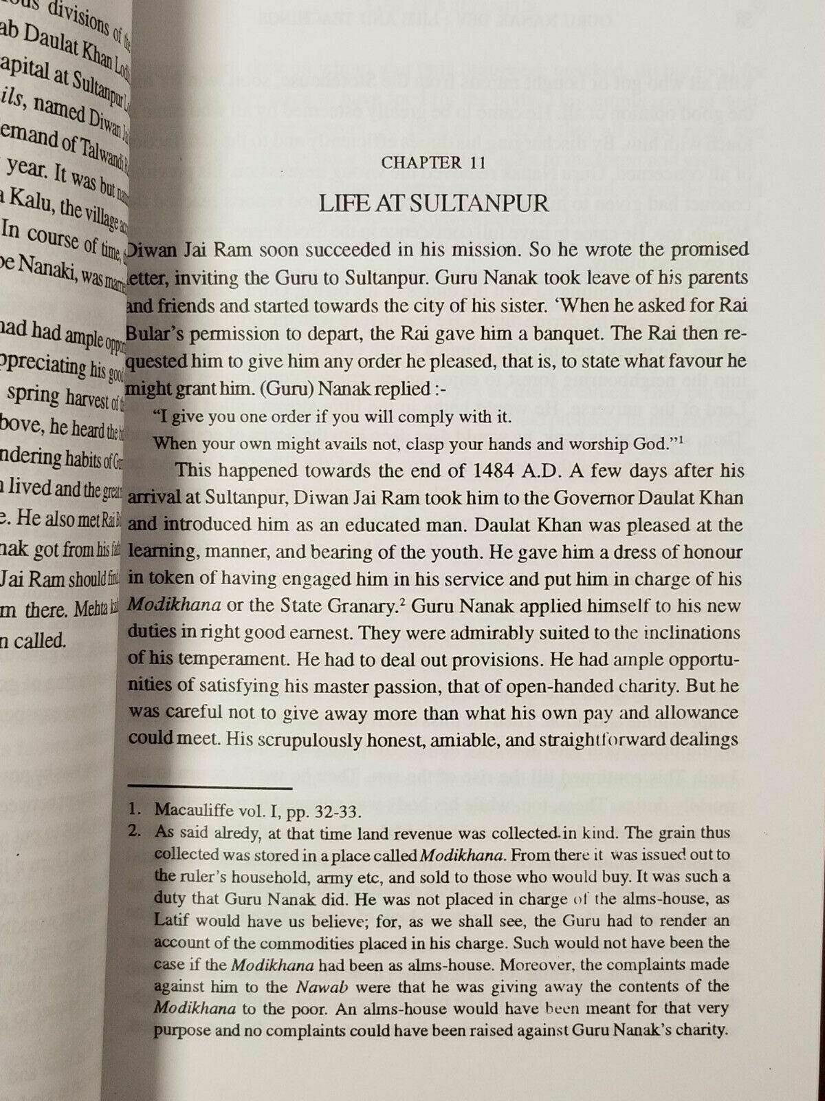 Guru nanak dev life and teachings by prof kartar singh sikh book in english b53