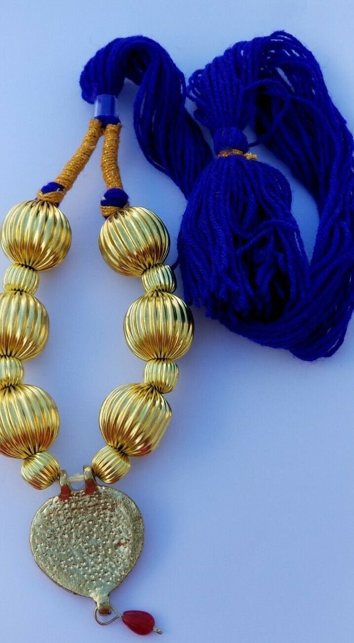 Punjabi kaintha folk cultural bhangra gidha pendant cultural patiala necklace nh