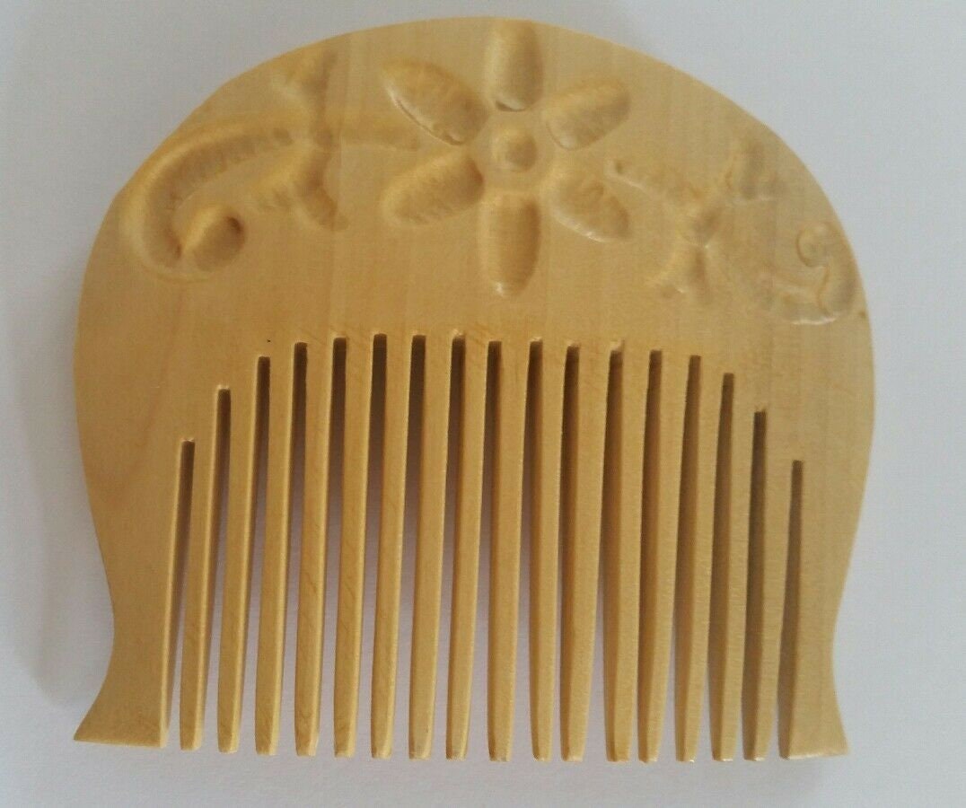 Guru gobind singh's kanga style kuba curved singh sikh kakar wood beard comb p
