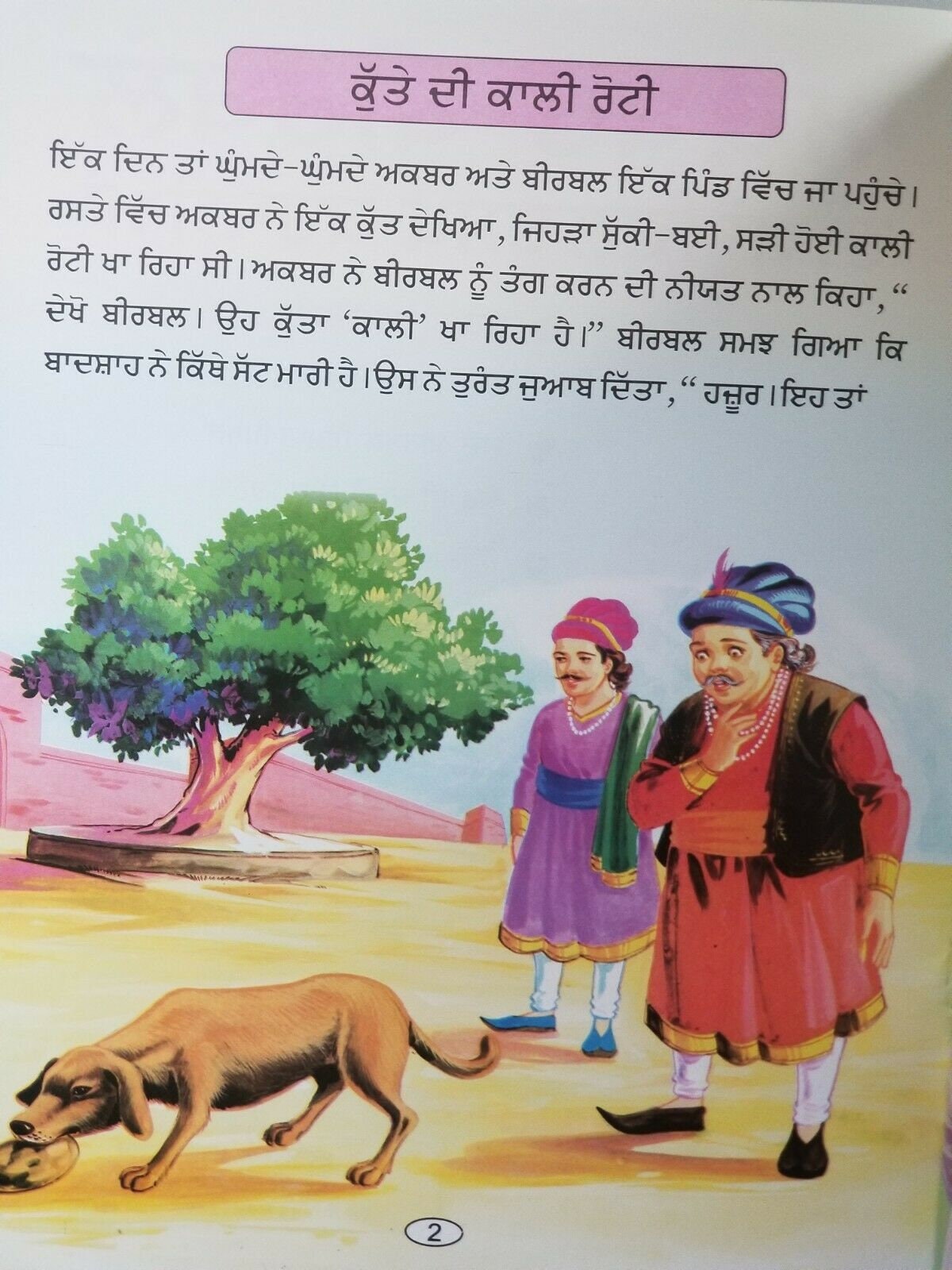 Punjabi reading kids interesting tales of akbar birbal stories learning fun book