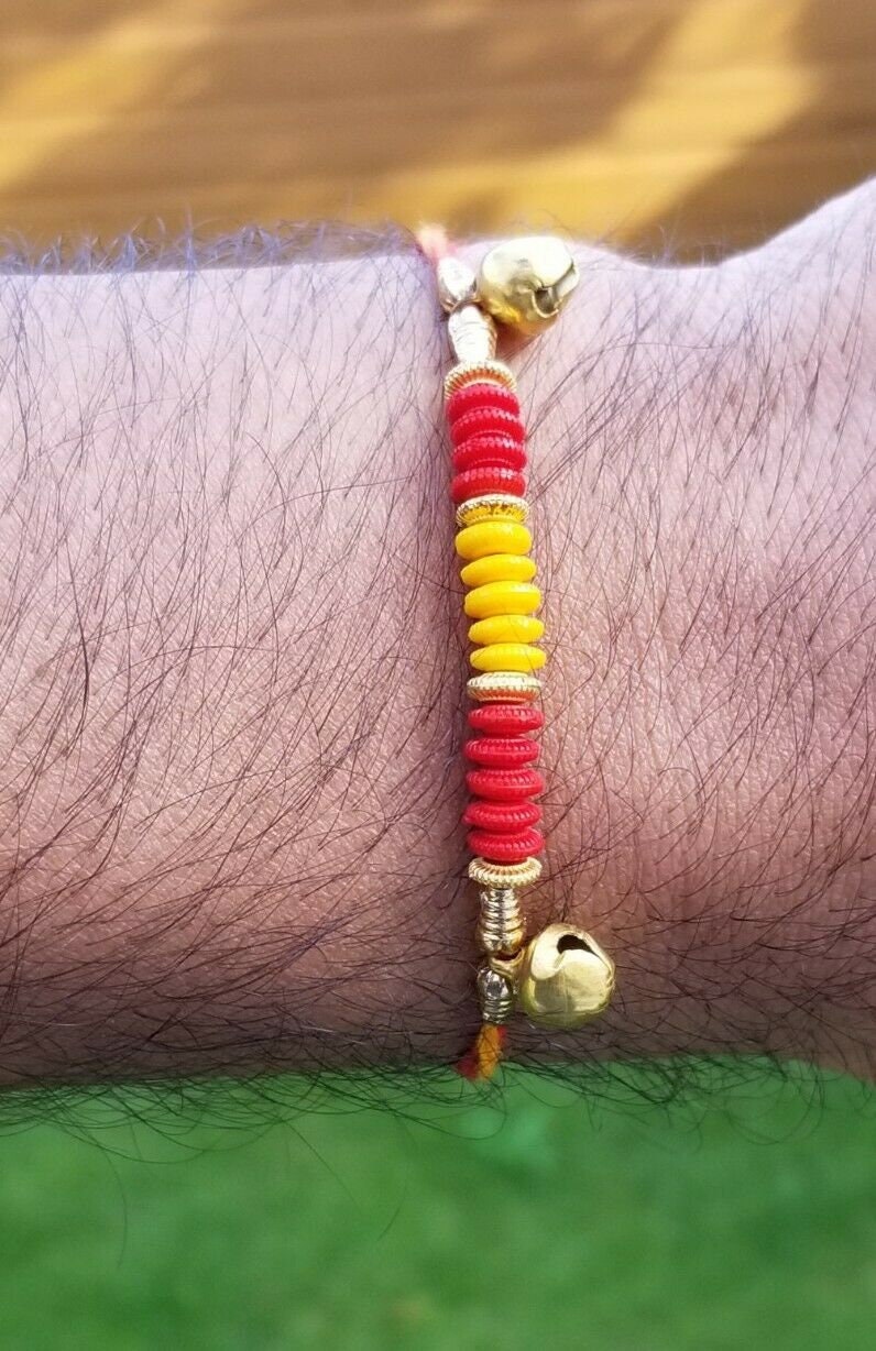 Hindu red thread evil eye protection stunning bracelet luck talisman amulet ll26