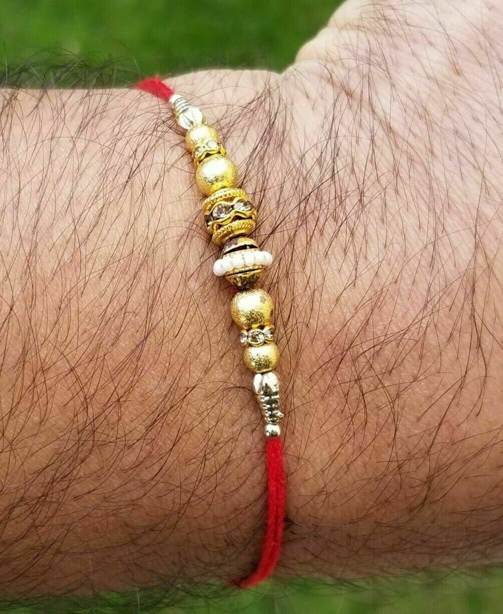 Hindu red thread evil eye protection stunning bracelet luck talisman amulet fg11