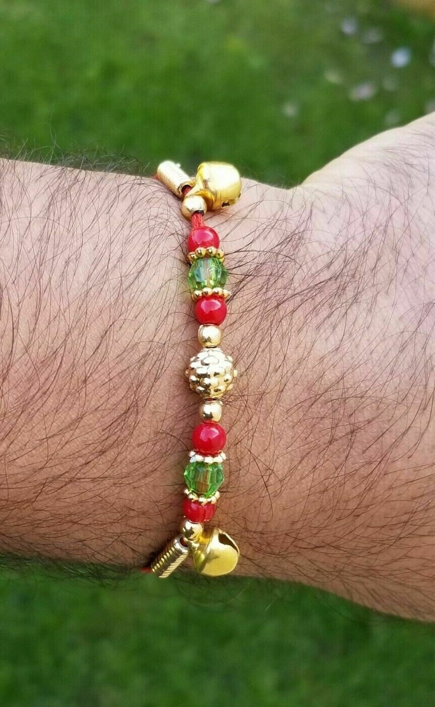 Hindu red thread evil eye protection stunning bracelet luck talisman amulet fg14