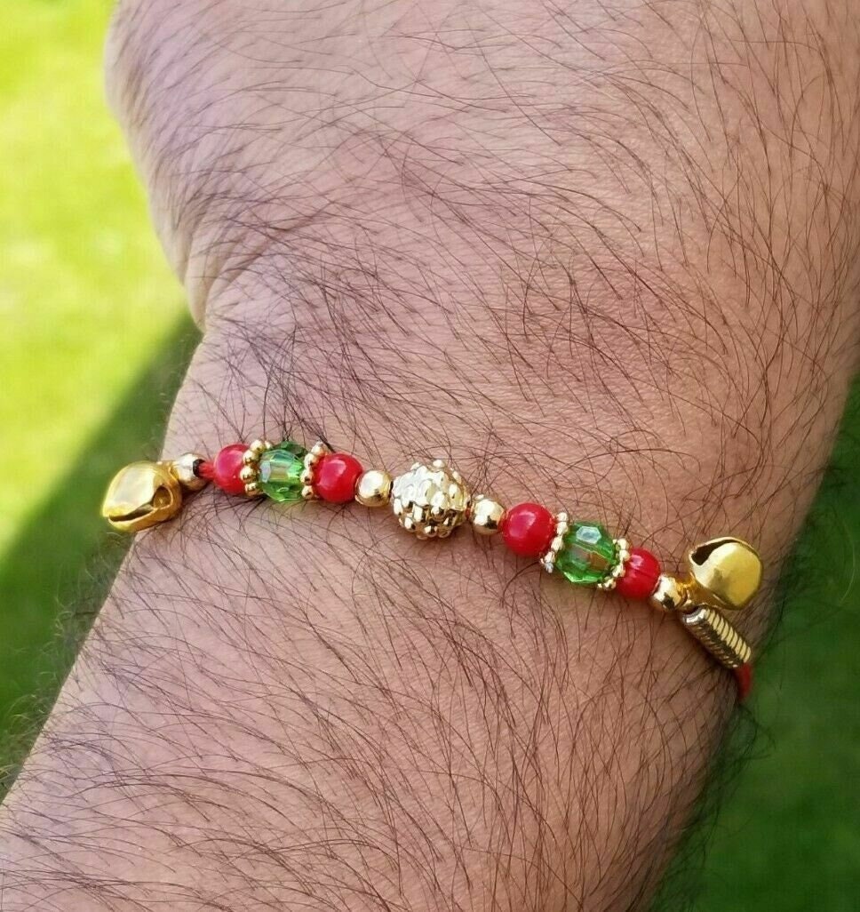 Hindu red thread evil eye protection stunning bracelet luck talisman amulet fg14