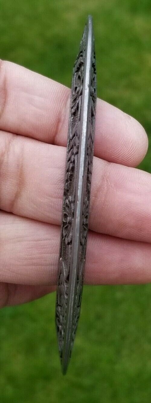 Sarbloh chakri vintage floral style kara singh kaur khalsa bangle sikh kada m16