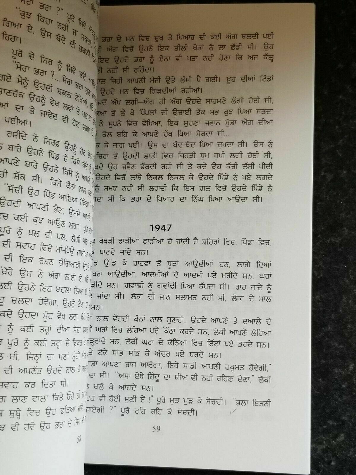 Pinjar novel amrita pritam punjabi famous fiction panjabi book paperback b65 new
