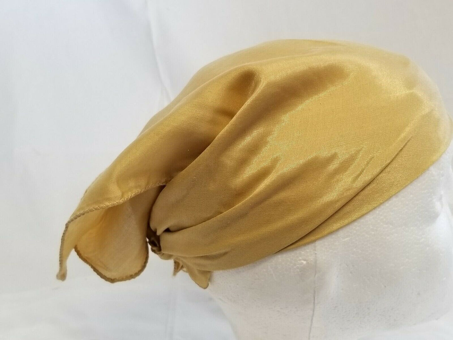 Sikh hindu kaur singh golden plain bandana head wrap gear wedding marriage rumal