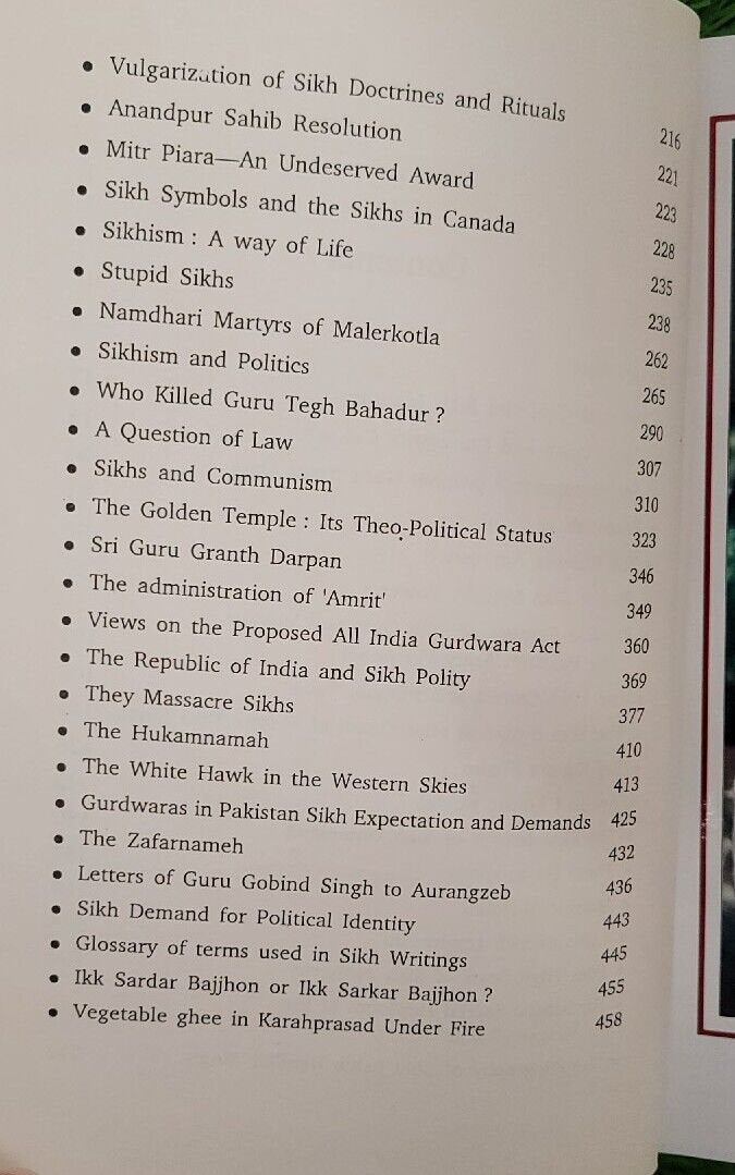 Sikhism and The Sikhs book by Sirdar Kapur Singh English Sikh Literature New HH3